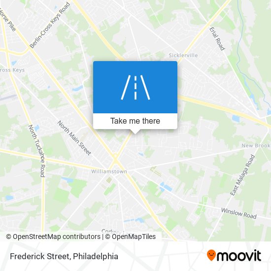 Frederick Street map