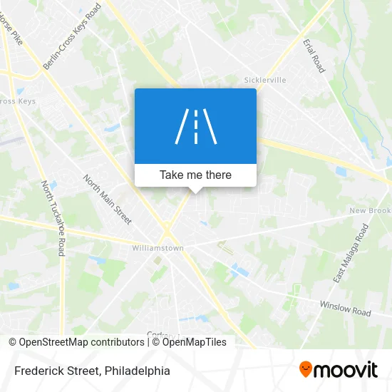 Mapa de Frederick Street