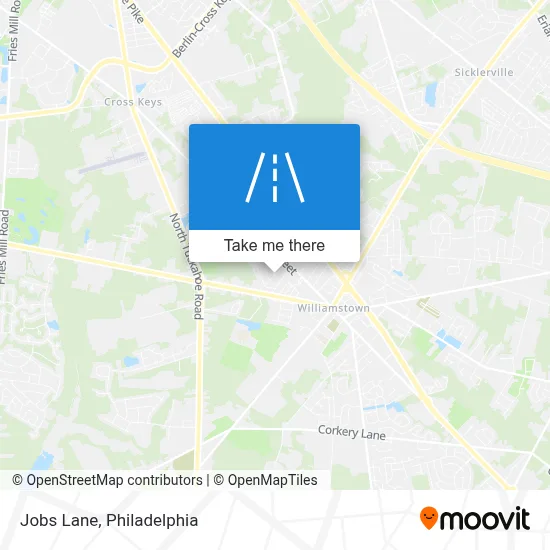 Jobs Lane map