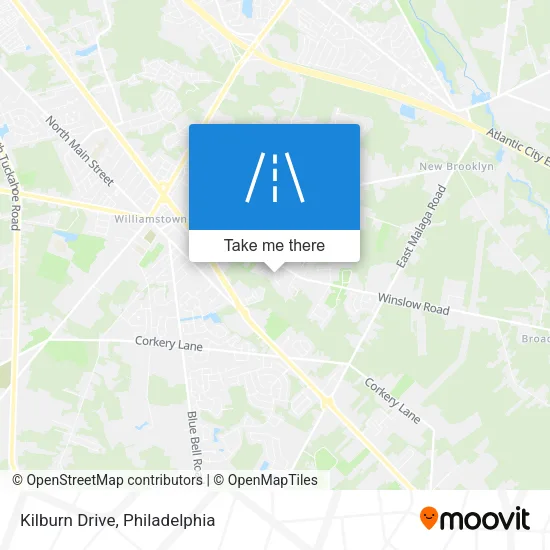 Kilburn Drive map