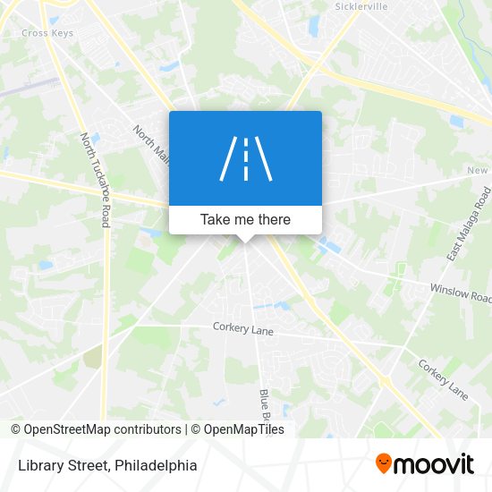 Library Street map