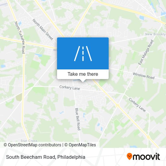 South Beecham Road map