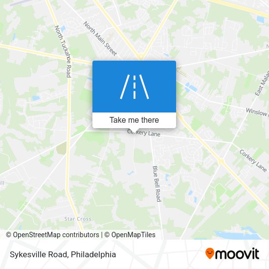 Sykesville Road map