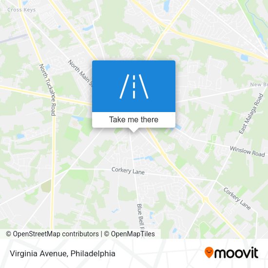 Virginia Avenue map
