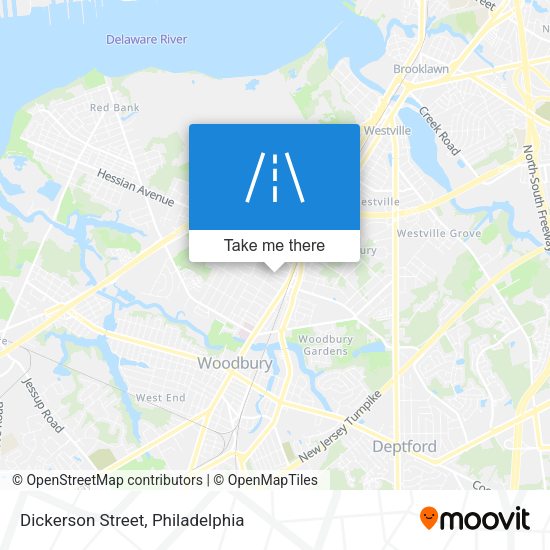 Dickerson Street map