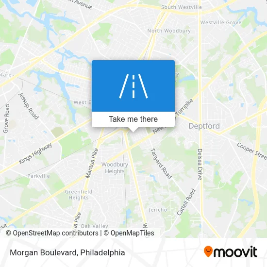 Morgan Boulevard map
