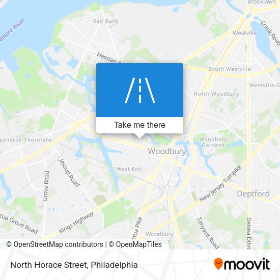 North Horace Street map
