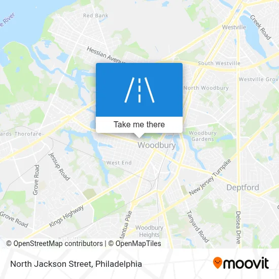 North Jackson Street map