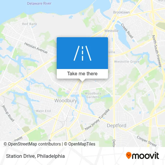Station Drive map