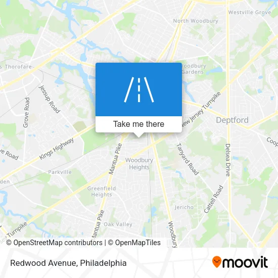 Redwood Avenue map