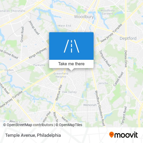 Temple Avenue map