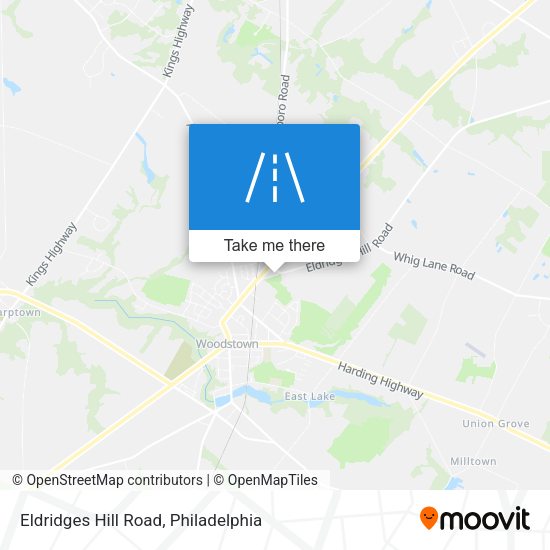 Eldridges Hill Road map