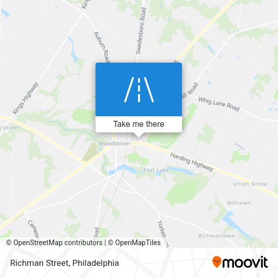Richman Street map