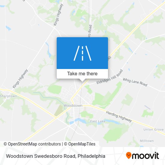 Mapa de Woodstown Swedesboro Road