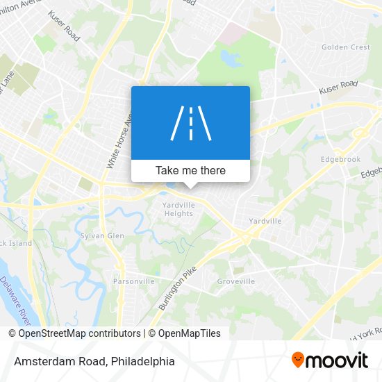 Mapa de Amsterdam Road