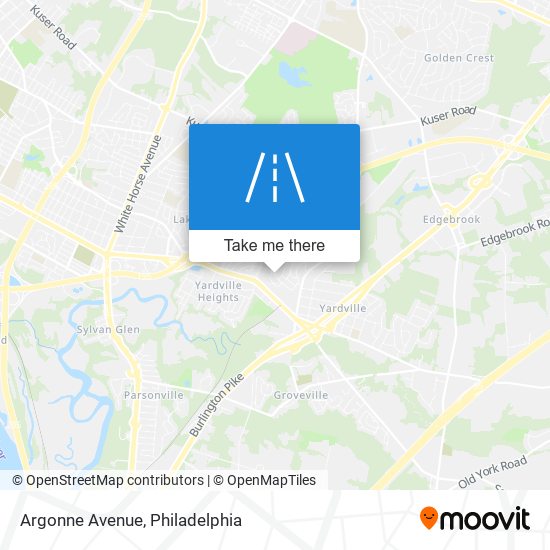 Argonne Avenue map