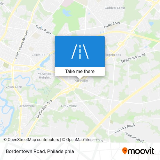 Bordentown Road map