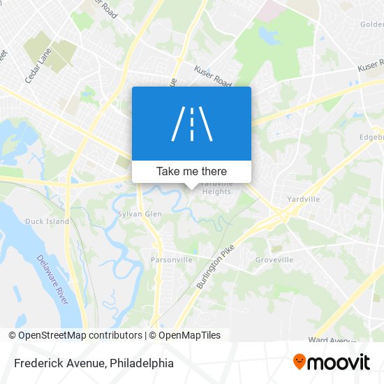 Frederick Avenue map