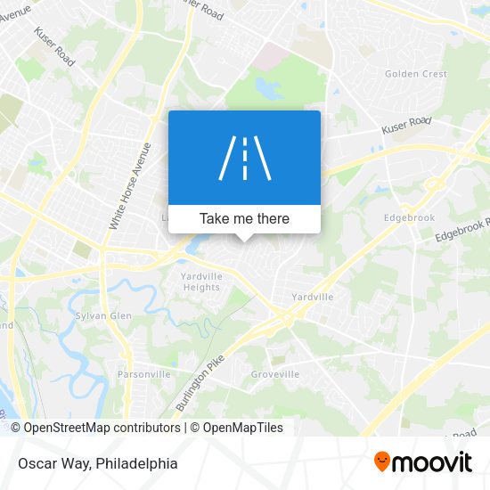 Oscar Way map