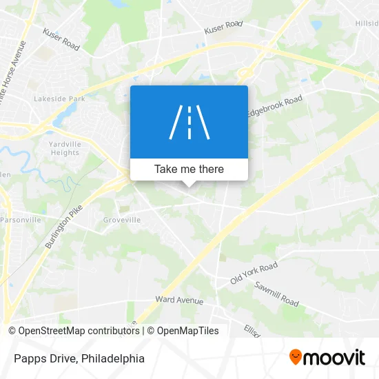 Papps Drive map
