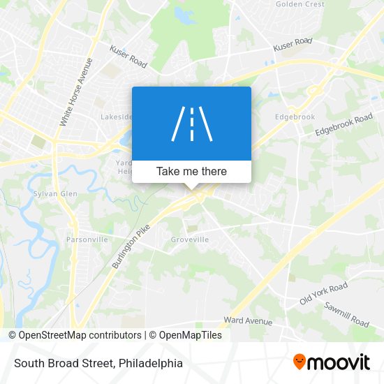 Mapa de South Broad Street