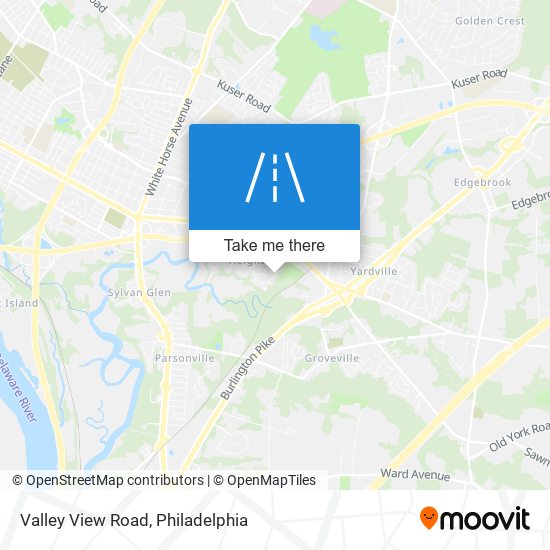 Valley View Road map