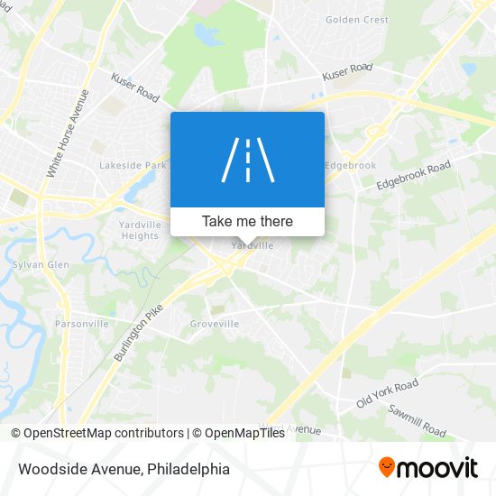 Mapa de Woodside Avenue