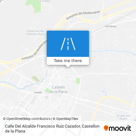 mapa Calle Del Alcalde Francisco Ruiz Cazador