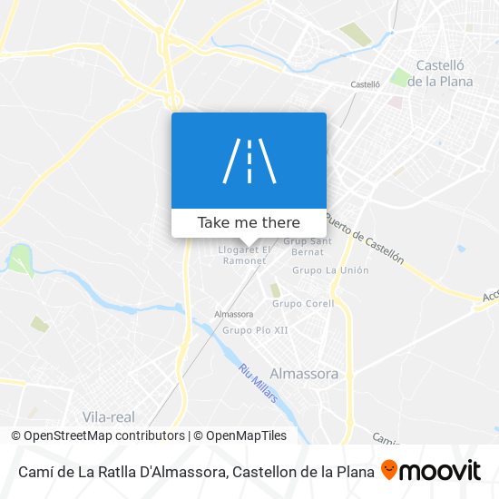 Camí de La Ratlla D'Almassora map
