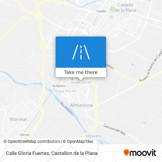 mapa Calle Gloria Fuertes