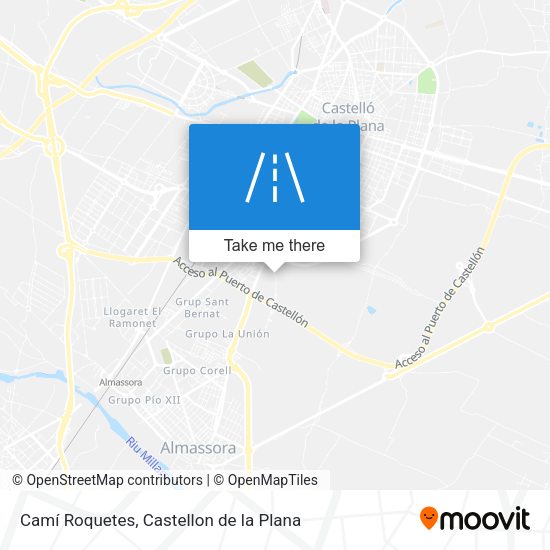 Camí Roquetes map