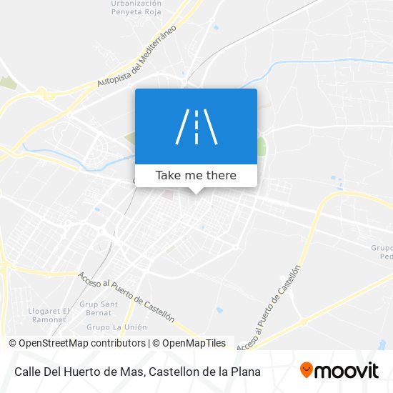 Calle Del Huerto de Mas map
