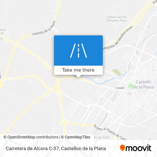 mapa Carretera de Alcora C-37