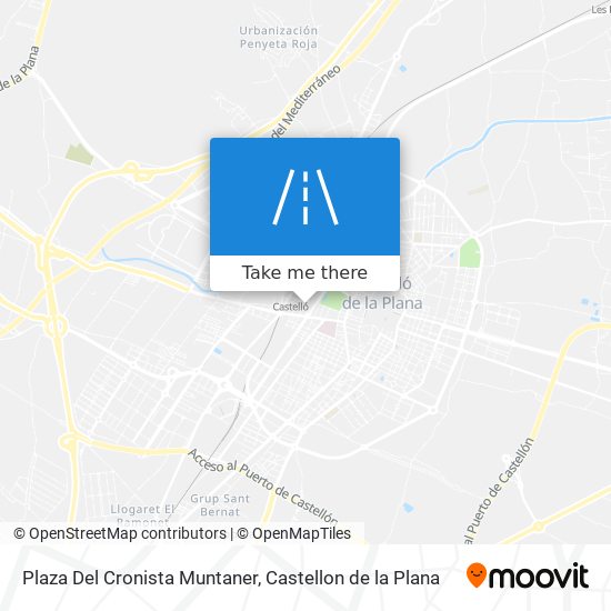 mapa Plaza Del Cronista Muntaner