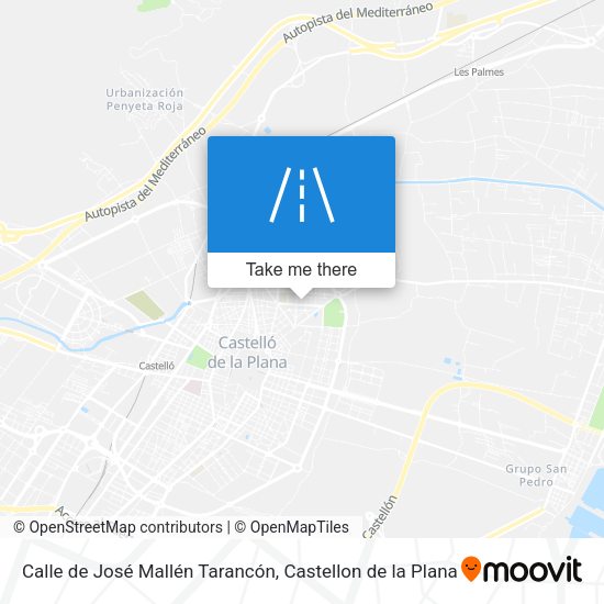 Calle de José Mallén Tarancón map