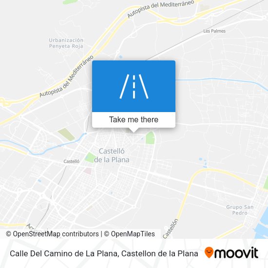 Calle Del Camino de La Plana map