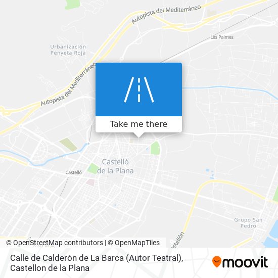 mapa Calle de Calderón de La Barca (Autor Teatral)