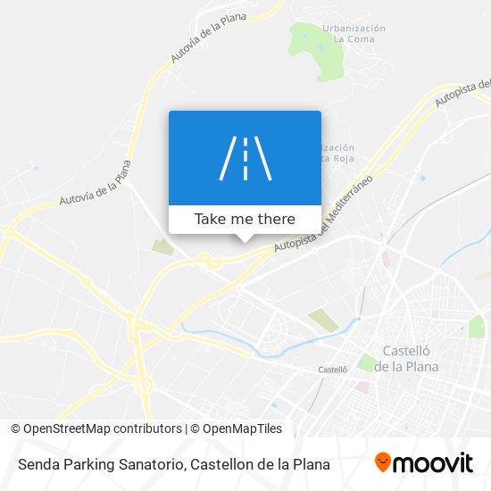 mapa Senda Parking Sanatorio