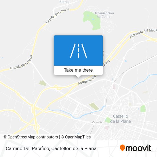 Camino Del Pacífico map