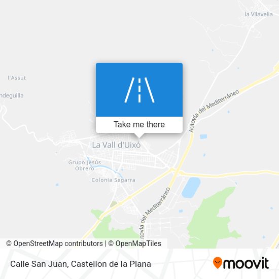 Calle San Juan map
