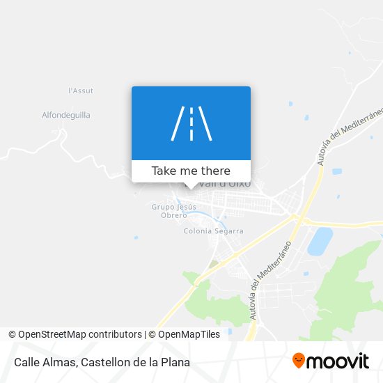 mapa Calle Almas