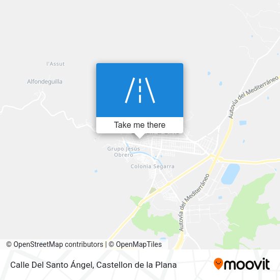 Calle Del Santo Ángel map