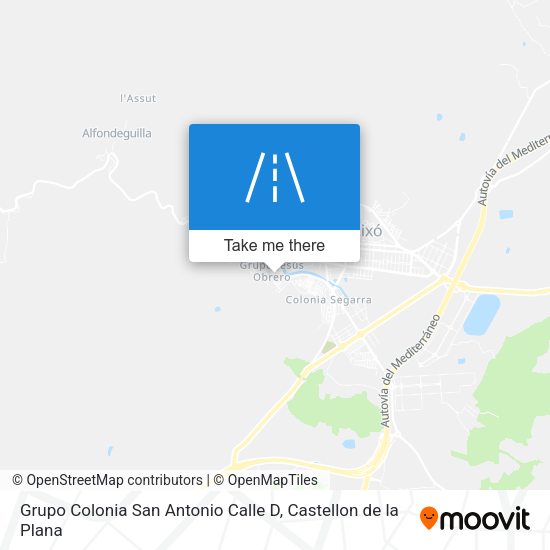 Grupo Colonia San Antonio Calle D map