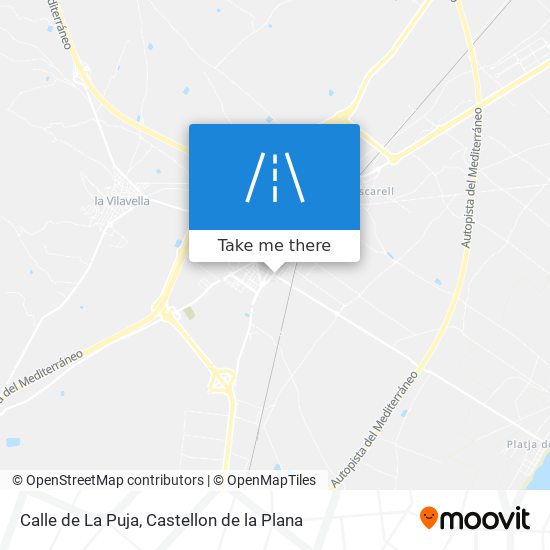 mapa Calle de La Puja