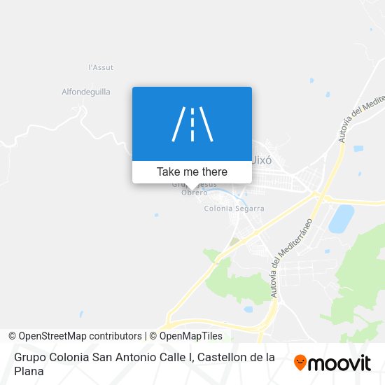 Grupo Colonia San Antonio Calle I map