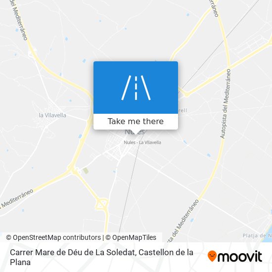 mapa Carrer Mare de Déu de La Soledat