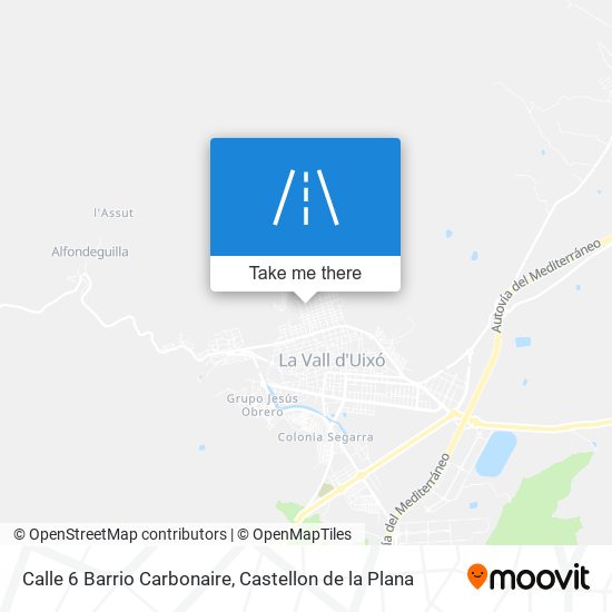 Calle 6 Barrio Carbonaire map