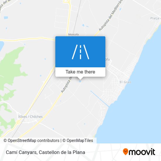 Camí Canyars map