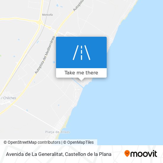 mapa Avenida de La Generalitat