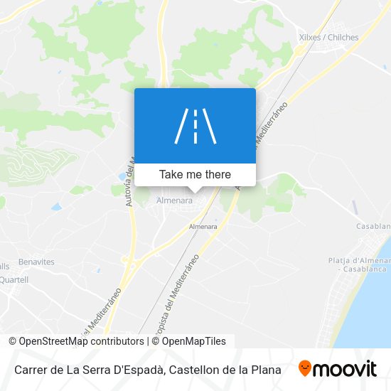 Carrer de La Serra D'Espadà map